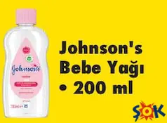 JOHNSON'S BEBE YAĞI 200 ML